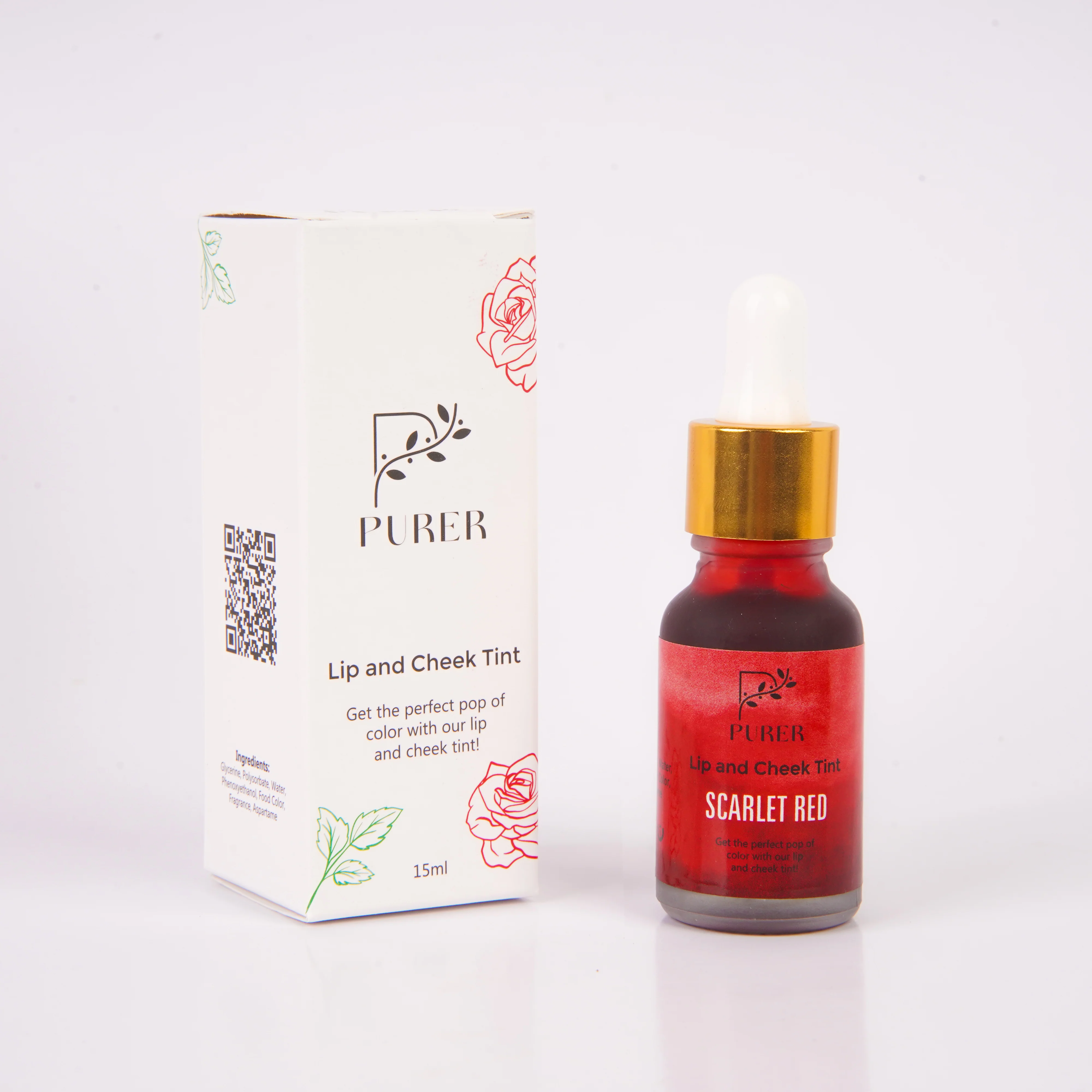 Lip And Cheek Tint - Scarlet Red
