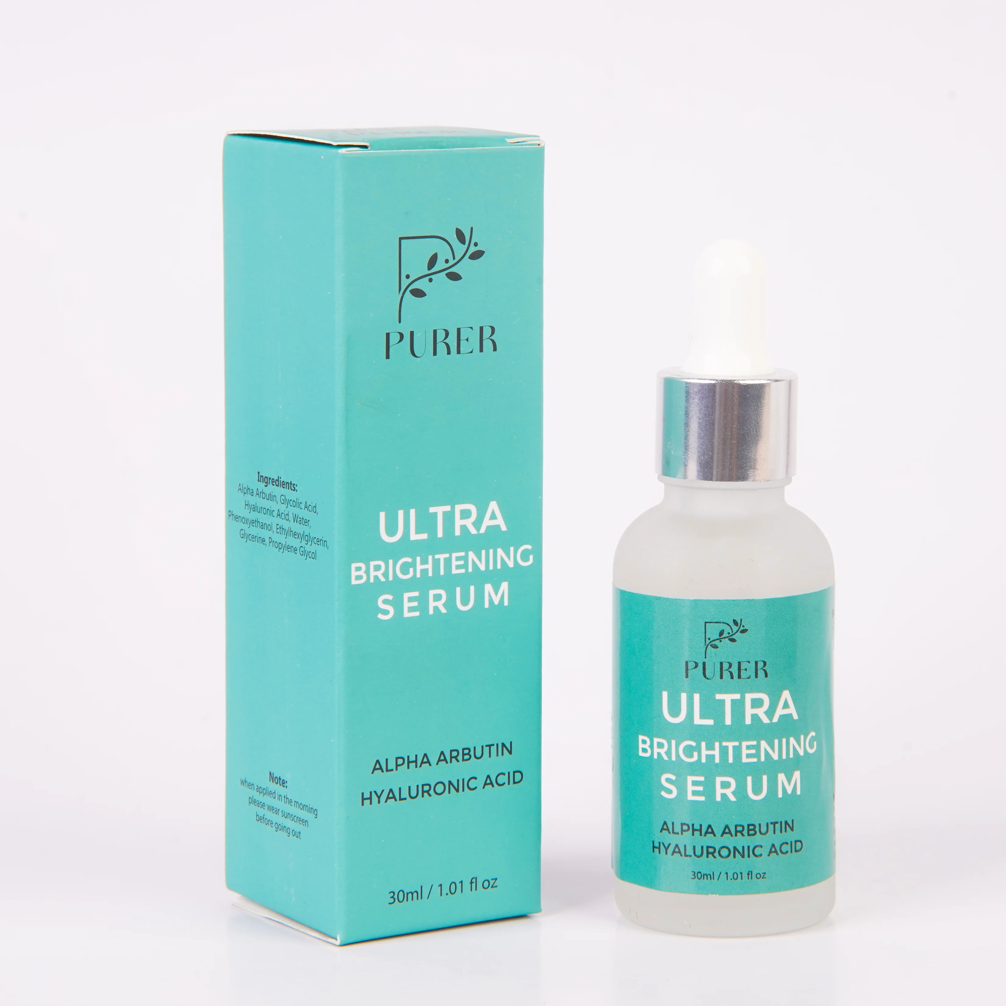 Ultra Brightening Serum (Alpha-Arbutin, Glycolic Acid & Hyaluronic Acid Serum)